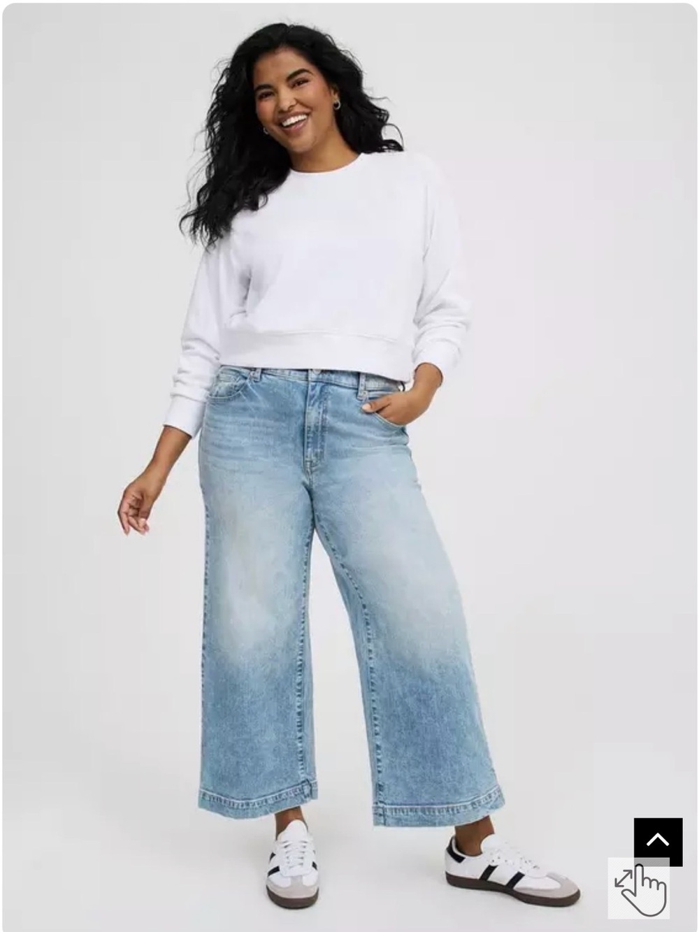torrid High-Rise Wide-Leg Ankle Jean 28 NWT